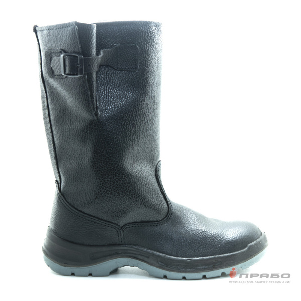 Сапоги "Викинг" с подошвой ПУ/ТПУ и МП чёрные (искусственный мех)