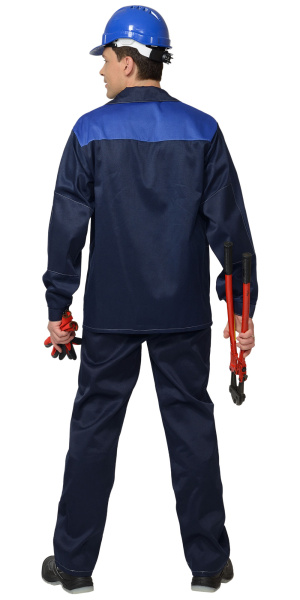 Костюм СИРИУС-АСПЕКТ/СТАНДАРТ куртка, брюки т.синий с васильковым