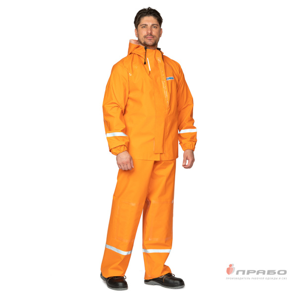 Костюм рыбака Fisherman's WPL оранжевый с проклеенными швами (куртка и полукомбинезон)