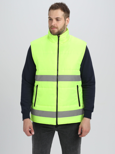 Жилет утепленный Спектр СОП (тк.Оксфорд), лимонный