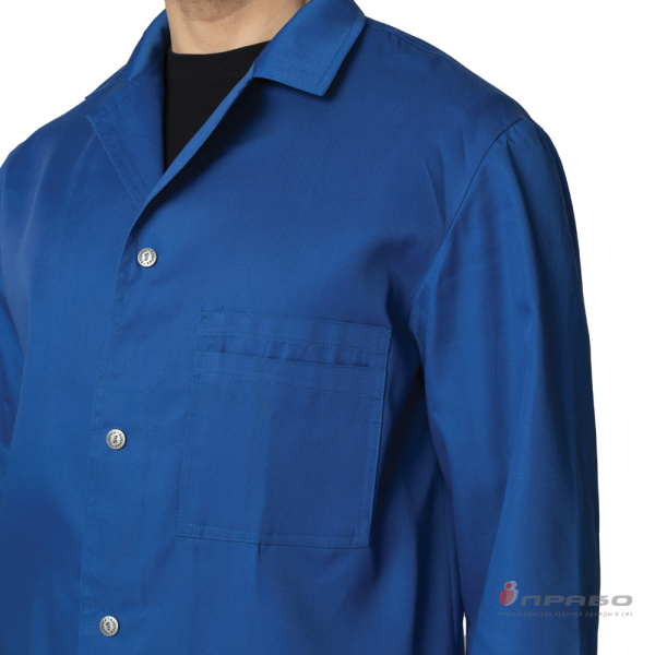 Халат мужской "Ф-8" васильковый