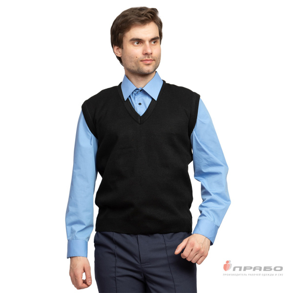 Жилет форменный из трикотажного полотна чёрный