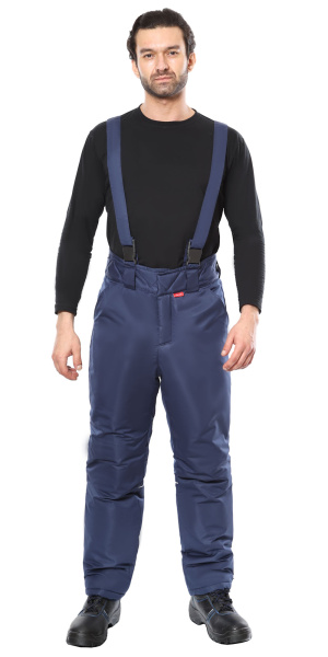 Костюм СИРИУС-КОМФОРТ зимний, куртка, брюки, синий с чёрным