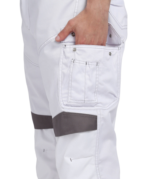 Брюки СИРИУС-ЦИТРИН белый со средне-серым