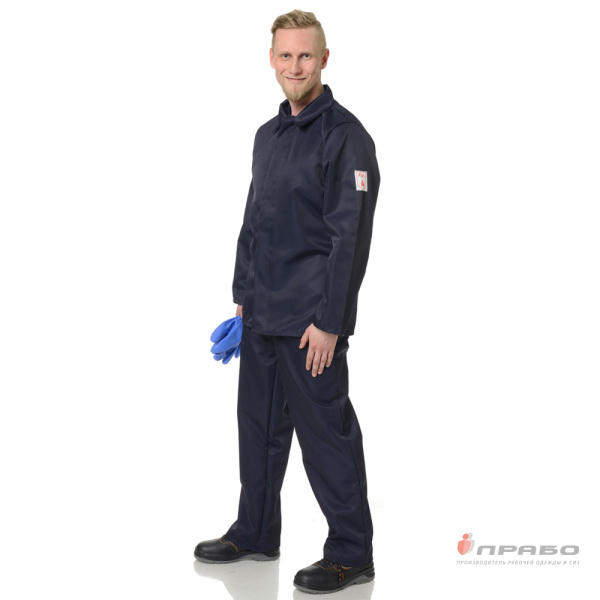 Костюм мужской кислотощелочестойкий (КЩС) синий (куртка и брюки)