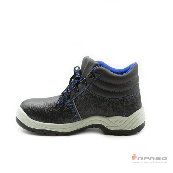 Ботинки рабочие SJ6006 с подошвой ПУ/ТПУ чёрные