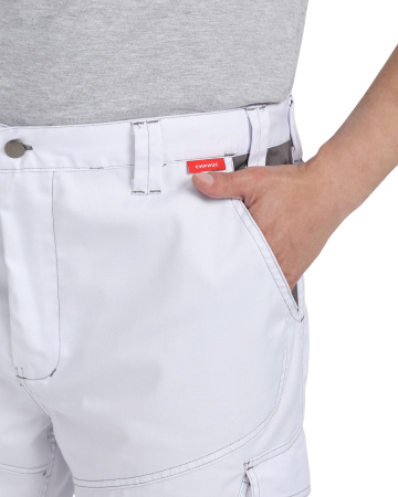 Брюки СИРИУС-ЦИТРИН белый со средне-серым