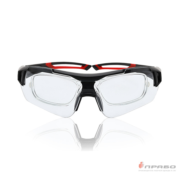 Очки защитные открытые антизапотевающие с двухсторонним покрытием "Дуэт" дымчатые