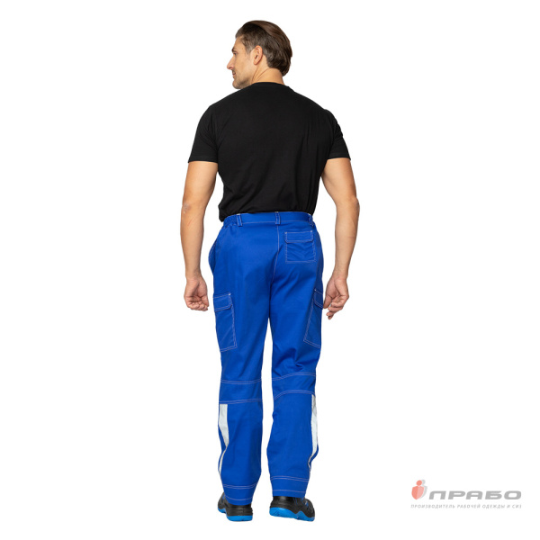 Брюки мужские "Эко-Труд" васильковые