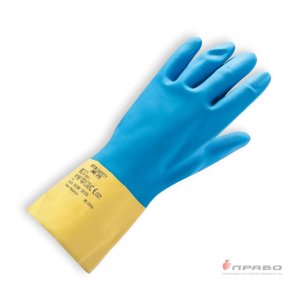 Перчатки химстойкие неопрен/латекс JNE711