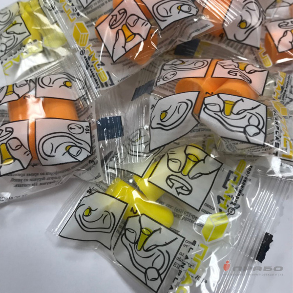 Беруши одноразовые без шнурка из гипоаллергенного полиуретана арт. 131100