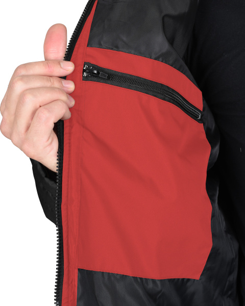 Куртка СИРИУС-УРБАН черная с красным