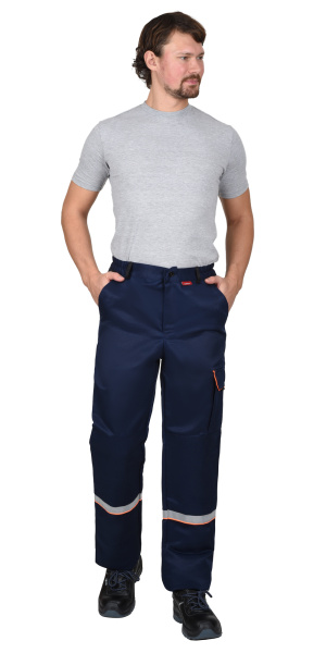 Костюм СИРИУС-ПРАКТИК куртка, брюки, темно-синий с черным и СОП