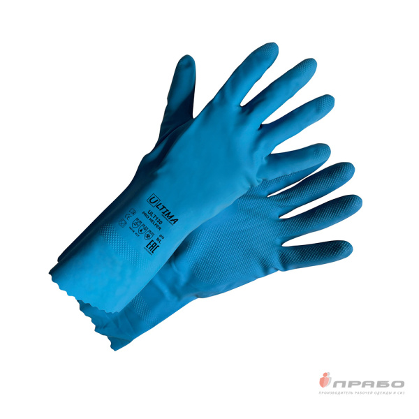 Перчатки химстойкие латексные Ultima Pro Helper ULT130