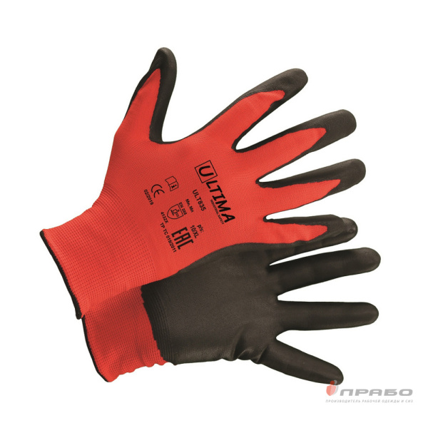 Перчатки нейлоновые с 1/2 вспененным нитриловым покрытием Ultima ULT835