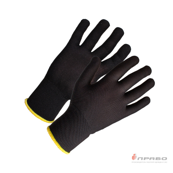 Перчатки бесшовные из нейлона Jeta Safety JS011nb (13 класс) чёрные