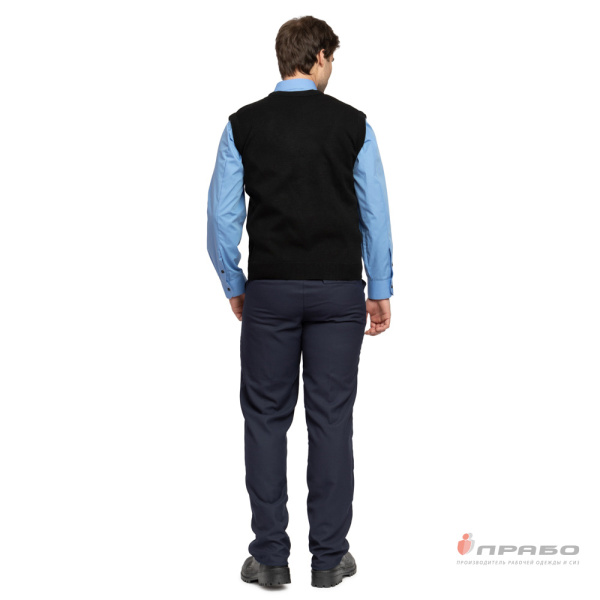Жилет форменный из трикотажного полотна чёрный