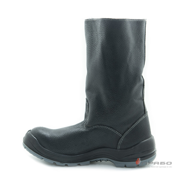 Сапоги утеплённые кожаные "Викинг" с подошвой ПУ/ТПУ чёрные