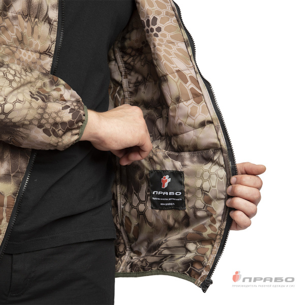 Куртка мужская демисезонная "Бомбер" КМФ питон скала