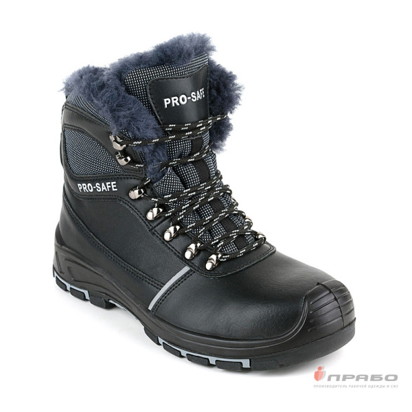 Ботинки "Викинг Нитро 740 РНМ" на подошве ПУ/нитрил и КП (натуральный мех) чёрные