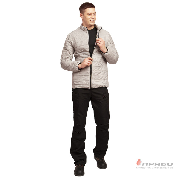 Куртка мужская демисезонная "Бомбер" бежевая