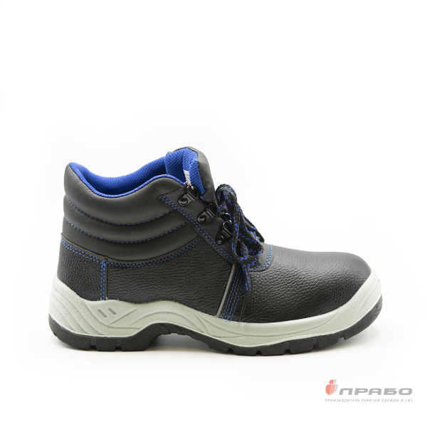 Ботинки рабочие SJ6006 с подошвой ПУ/ТПУ чёрные