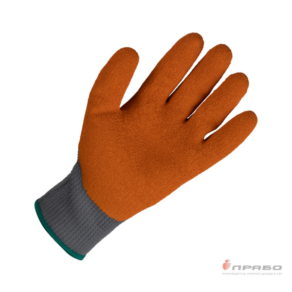 Перчатки полиэфирные утеплённые с 1/2 рельефным латексным покрытием Jeta Safety JLW-101