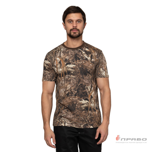 Футболка трикотажная камуфляжная камыш