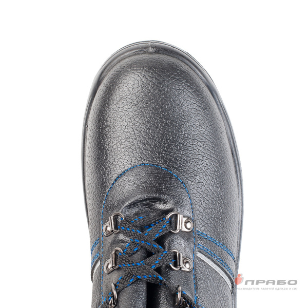 Полуботинки кожаные "Кросс-23-0" с подошвой ПУ чёрные