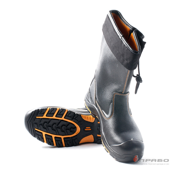 Сапоги рабочие Perfect Protection PRB6-CK ПУ/нитрил, КП и АС чёрные