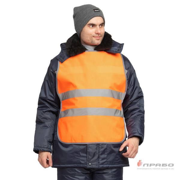 Накидка сигнальная "Лайт" оранжевая с износостойким кантом