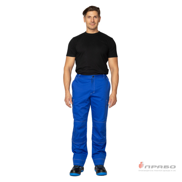 Брюки мужские "Эко-Труд" васильковые