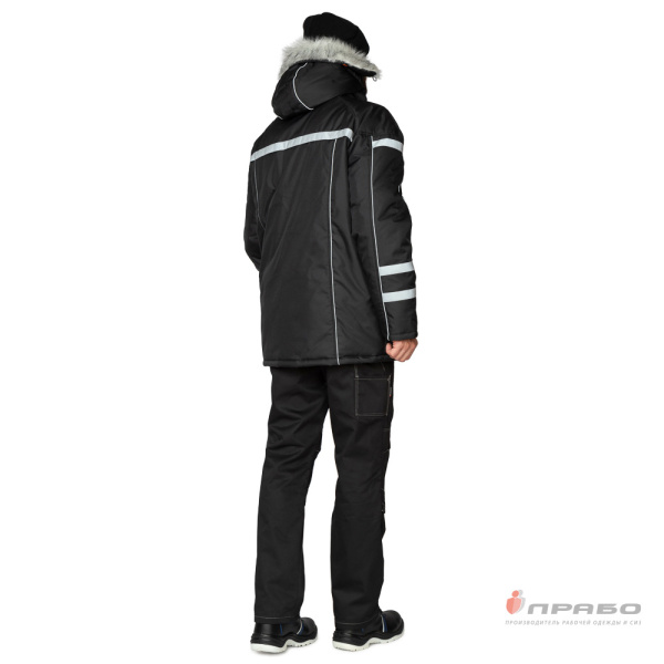 Куртка мужская утеплённая "Аляска Ультра" чёрная