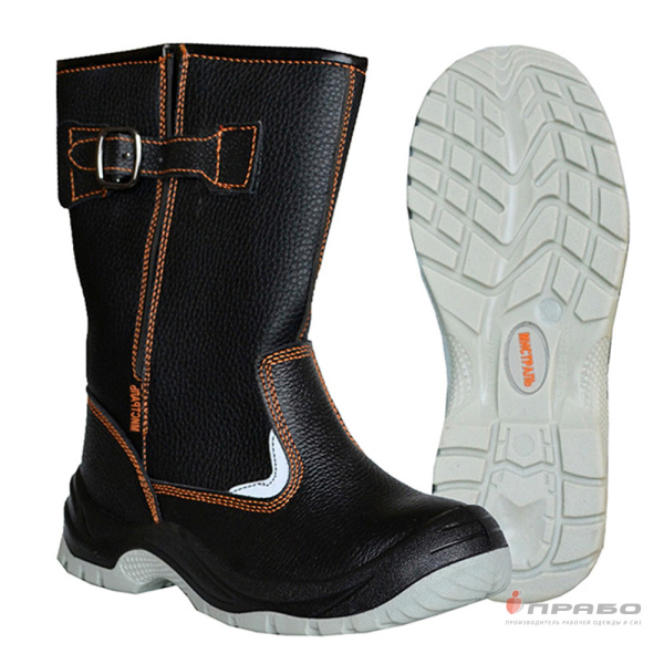 Сапоги "Мистраль" с подошвой ПУ/ТПУ, МП и МС чёрные (искусственный мех)