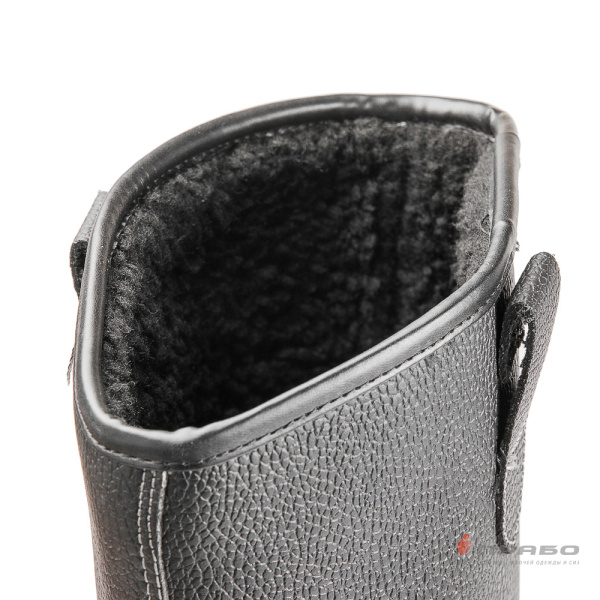 Сапоги "Олимп-16М" с подошвой ПУ и МП чёрные (искусственный мех)