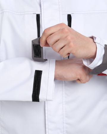 Куртка СИРИУС-ЦИТРИН белый со средне-серым