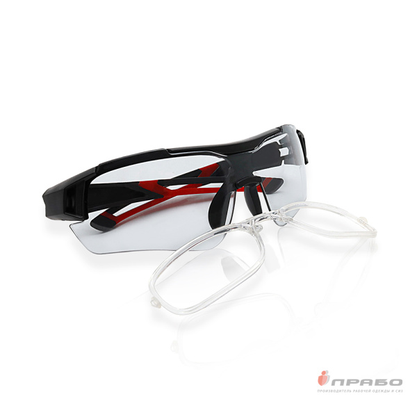 Очки защитные открытые антизапотевающие с двухсторонним покрытием "Дуэт" дымчатые