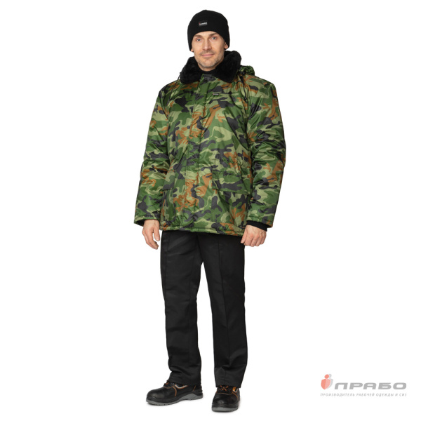 Куртка мужская утеплённая камуфлированная кукла