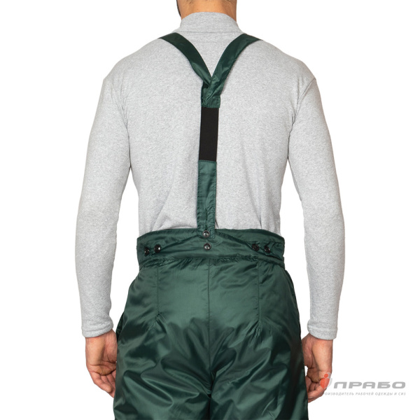 Брюки мужские утеплённые "Мастер" зелёные