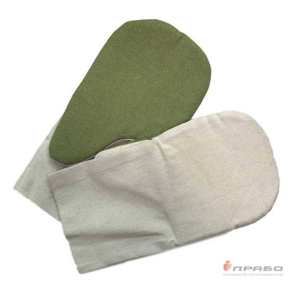 Рукавицы антивибрационные хлопчатобумажные с брезентовым наладонником