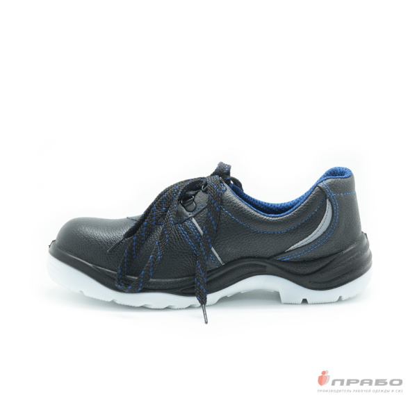 Полуботинки кожаные с подошвой ПУ/ТПУ, МП, чёрные