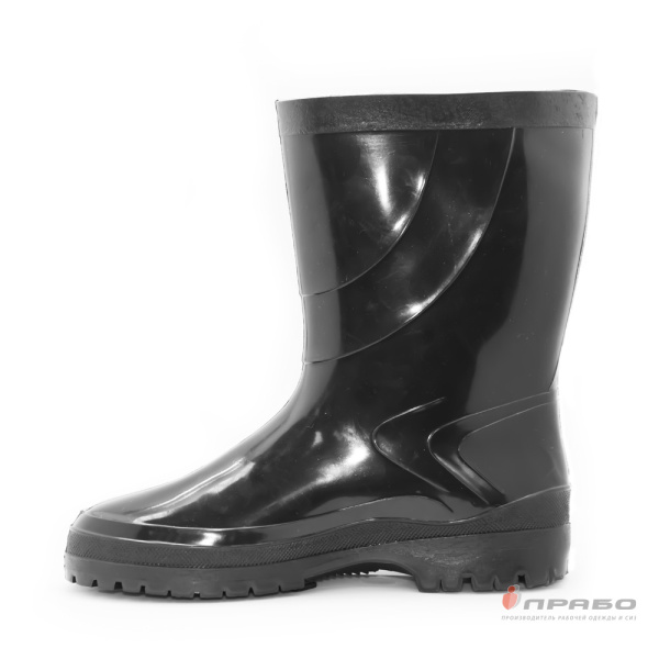 Сапоги мужские ПВХ "Sardonix 166-03" чёрные (28 см)