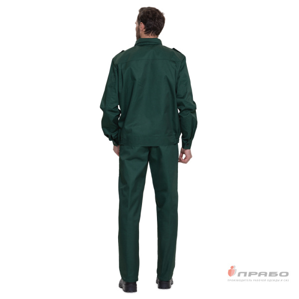 Костюм мужской "Ясон" зелёный для сотрудников охранных предприятий (куртка и брюки)