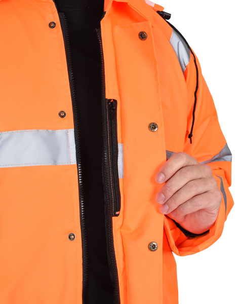 Куртка СИРИУС-АТЛАС утепленная, фл. оранжевый, СОП