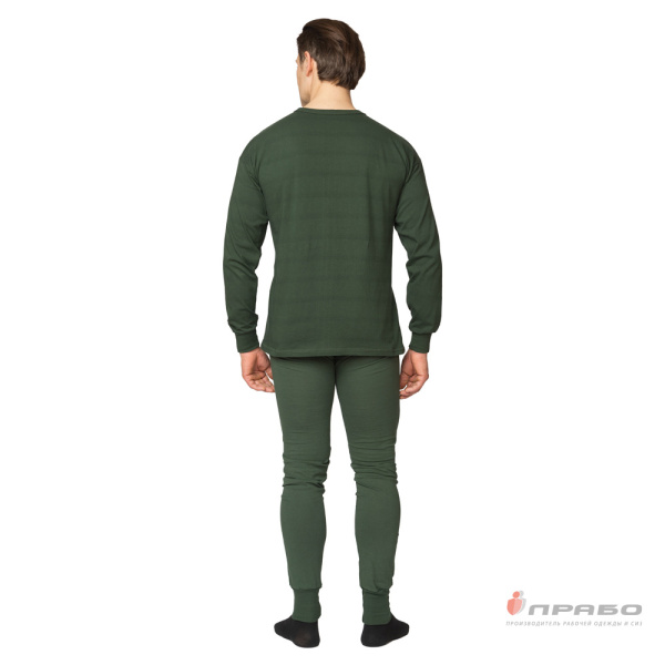 Бельё трикотажное оливковое, 180 г/м² (фуфайка и кальсоны)