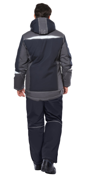 Костюм СИРИУС-ОЗОН куртка, брюки, синий с серым