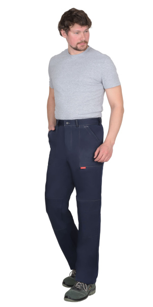 Костюм СИРИУС-СТАНДАРТ куртка, брюки т.синий с васильковым СОП 50 мм