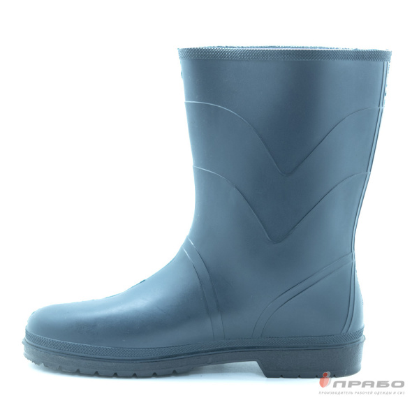 Сапоги женские ПВХ артикул ПС-2 чёрные