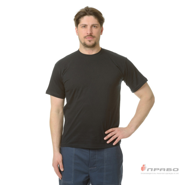 Футболка трикотажная чёрная