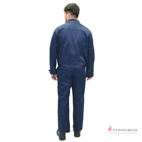 Костюм мужской "Докер 1" тёмно-синий (куртка и полукомбинезон)
